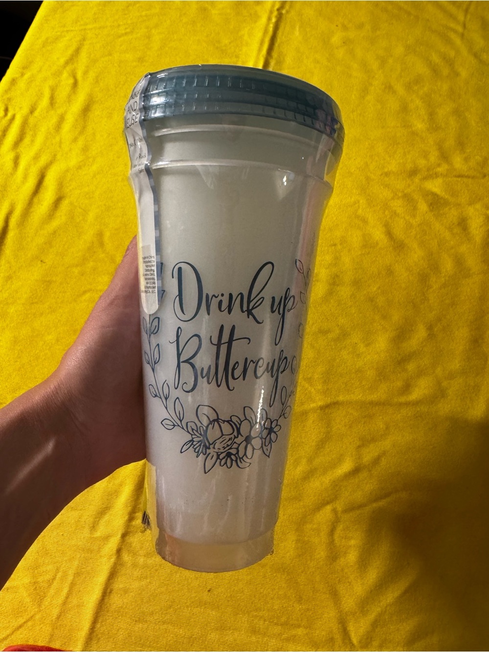 Cups with straws